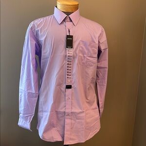 Angelo Rossi Lavender Men’s Dress Shirt 16 1/2 x 34 35 NWT Paris Milan New York